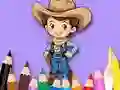 Coloring Book: Cowboy — free online game