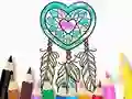 Coloring Book: Heart Dreamcatcher — free online game