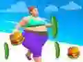 Muscle Girl Calorie Run — free online game