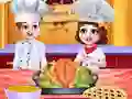Chef Twins Thanksgiving Dinner Cooking — free online game