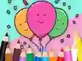 Coloring Book: Celebrate-Balloons — free online game