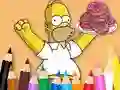 Coloring Book: Simpson Doughnut — free online game