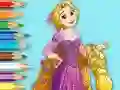 Coloring Book: Princess Rapunzel — free online game