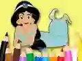 Coloring Book: Princess Jasmine — free online game