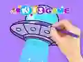 Coloring Book: Spaceship In Planet — free online game