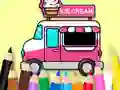 Coloring Book: Ice Cream Car — free online game