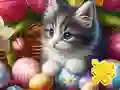 Jigsaw Puzzle: Easter Cat — free online game