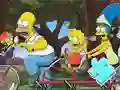 Jigsaw Puzzle: Simpson Family Riding — free online game