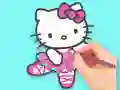 Coloring Book: Hello Kitty Dancing — free online game