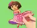 Coloring Book: Dora Prepare Party — free online game