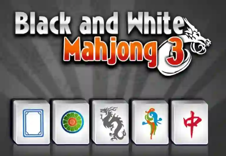 Black and White Mahjong 3 — free online game
