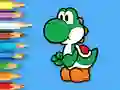 Coloring Book: Yoshi Fishing Time — free online game