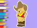 Coloring Book: Cowboy Winnie — free online game