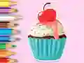 Coloring Book: Apple Cupcake — free online game