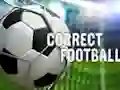 Correct football — free online game
