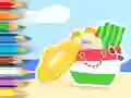 Coloring Book: Summer Beach Gear — free online game