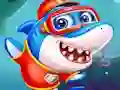 Little Panda Shark Family — free online game