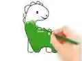 Coloring Book: Lovely Baby Dinosaur — free online game