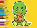 Coloring Book: Hungry Dinosaurs — free online game