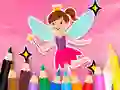 Coloring Book: Little Pretty Fairy — free online game