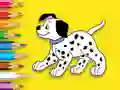 Coloring Book: Cute Spotted Dog — free online game