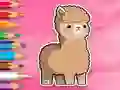 Coloring Book: Cute Alpaca — free online game