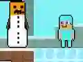 Noob vs Pro Snowman — free online game