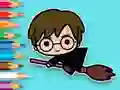 Coloring Book: Flying Potter — free online game