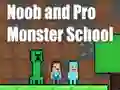 Noob and Pro Monster School — free online game