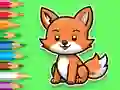 Coloring Book: Baby Fox — free online game