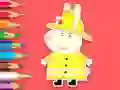 Coloring Book: Rabbit Firefighter — free online game