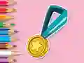 Coloring Book: Medal — free online game