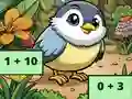 Addition Bird Image Uncover — free online game