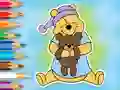 Coloring Book: Winnie With Toy Bear — libreng online na laro
