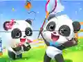 Jigsaw Puzzle: Baby Panda Spring Outing — free online game