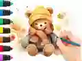 Coloring Book: Autumn Bear — free online game