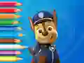 Coloring Book: Paw Patrol Chase — free online game