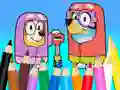 Coloring Book: Bluey Flossing Grannies — free online game