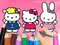 Coloring Book: Hello Kitty With Friends — free online game