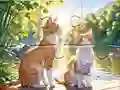 Jigsaw Puzzle: Cats In Pairs — free online game