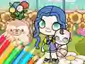 Coloring Book: Avatar World Babycare — free online game
