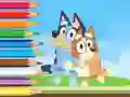 Coloring Book: Bluey And Bingo Holiday — free online game