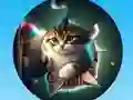 Round Jigsaw Puzzle Collect Pictures with Cute Kittens — free online game