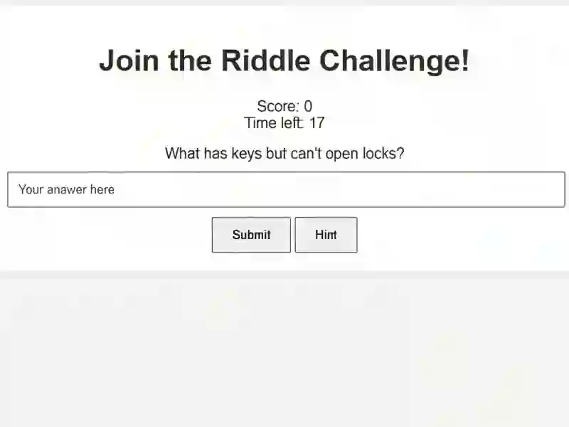 Riddle Challenge — free online game