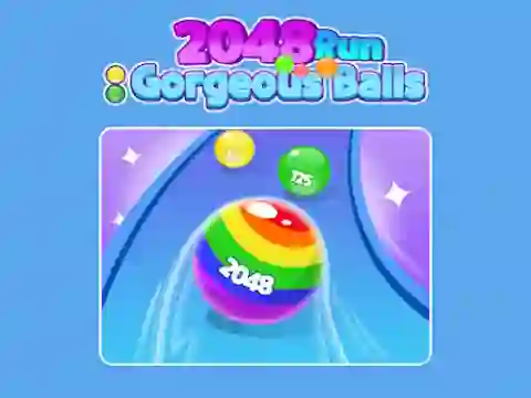 Spil 2048 Run: Gorgeous Balls online