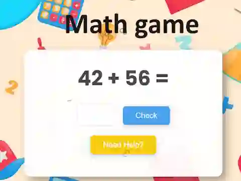 Cluiche Math game ar líne