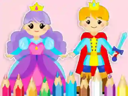 Coloring Book: Sweet Royal Date — free online game