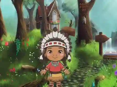 Girl Reach Thanksgiving Land — free online game