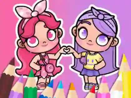 Trò chơi Coloring Book: BFF In Avatar World trực tuyến