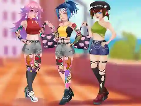 Girly Fashion Tattoo — free online game